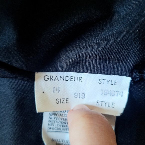 100pc Suede Vintage Jacket Striped - *Vintage Size 14 - Picture 11 of 13